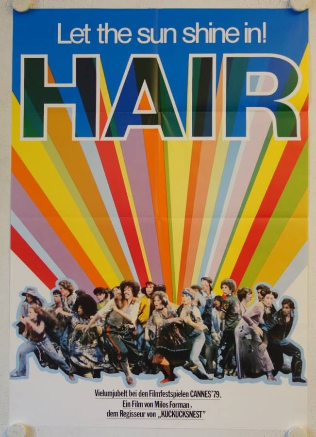 Hair original release german movie poster